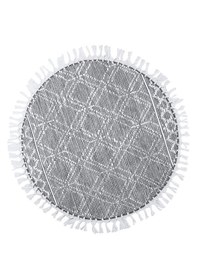 Resim My Home Halı Oslo Iskandinav Şahane El Dokuma %100 Doğal Pamuk Yumuşak Gri Yıkanabilir Kilim Halı K1 1gri 