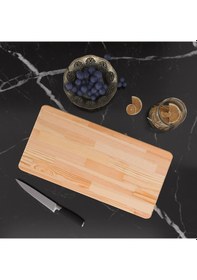 Resim Asra Trend Doğal Sunum Servis Kesme Tahtası Çam 