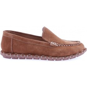 Resim Dgn 603-23y Kadin Dikiş Detayli Loafer Ayakkabi 603-2109-R1783 Taba 