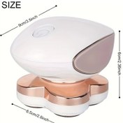 Resim Gateesat Beyaz 360 Derece Dönen 4 Başlı Usb Şarjlı Islak Kuru Epilasyon Aleti 