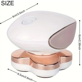 Resim Gateesat Beyaz 360 Derece Dönen 4 Başlı Usb Şarjlı Islak Kuru Epilasyon Aleti 