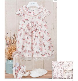 Resim Çiçekli Dantel Detaylı Kız Bebek Bayramlık 5'li Set 11726 