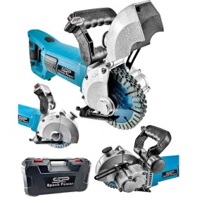 Resim Spech Power Amerikan 4100 W Döner Gövdeli Profesyonel Lazerli Elektrikli Duvar Oluk Kanal Açma Kesme Makinası 