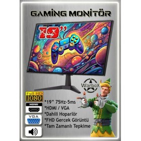 Resim Warbox Owl 16GB Ram X5650 Işlemci 256GB SSD 250GB HDD R7 240-4GB E.kartı 20" Monitör Gaming Takım Bilgisayar 