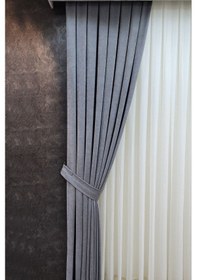 Resim Mosso Fon Perde Düz Renk Açık Gri 