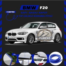 Resim Bmw F20 Oto Araç Kapı Koruma Fitili 5 Metre Parlak Mavi Renk 