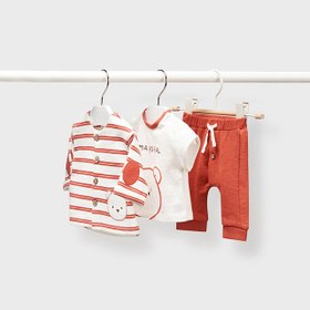 Resim Mayoral erkek bebek hırka tişört pantolon 3 lü set 1862 - MAVI / 0-1 ay 