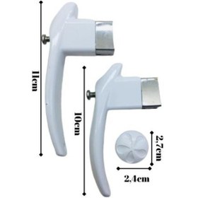 Resim Sultanoğlu Çaydanlık Sapı Takımı Kulp Tutamak Seti Kare Beyaz Yandan Vidalı Beyaz 