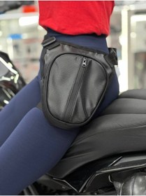 Resim HALL BREATHE Şık Karbon Desenli Bacak Çantasıyla Tarzını Yansıt 