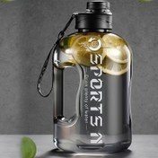 Resim 57.48oz Sızdırmaz Spor Su Şişesi Saplı - Dayanıklı PC Malzeme, Büyük Kapasite & Dış Aktiviteler, Fitness, Bisiklet için Hassas Ölçümler 