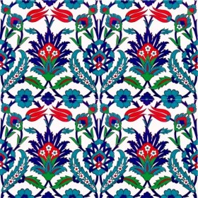 Resim Kütahya Hedef Çini AC12 20 x 20 Dekoratif Çini 