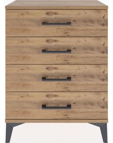 Resim Arges Komodin 2 Raflı 60x30x80 Çam-çam Çam 