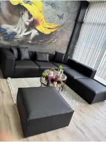 Resim Erduran Mobilya Angelo 6 modül nubuk köşe koltuk takımı 