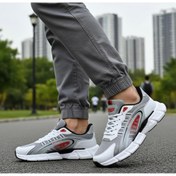 Resim Wickers Siyah Erkek Spor Ayakkabı Sneaker Ayakkabı Beyaz / Kırmızı Köpük Taban Bağcıklı 2755 