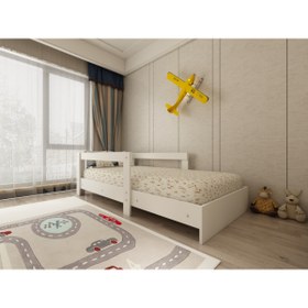 Resim Genel Markalar Montessori Beyaz Mdf Çocuk Karyolası 90x190 Yatak Uyumlu Y7 