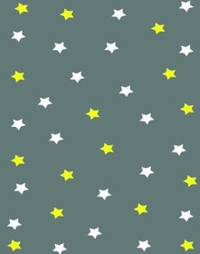 Resim Yıldızlı Oyun Odası Halısı Dekhera C6170 - 80X300 / Dot Taban 