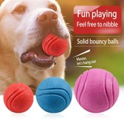 Resim Dayanıklı Kauçuk Köpek Oyuncağı - Dış Mekan Oyunları ve Eğitim İçin Zıplayan ve Çiğnemeye Dayanıklı Top, Geri Getirme ve Çiğneme Eğlencesi İçin 