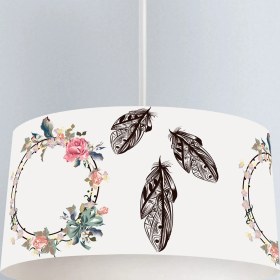 Resim instababyrooms Çocuk Odası Dijital Baskılı Dekoratif Sarkıt Avize Model 1393 