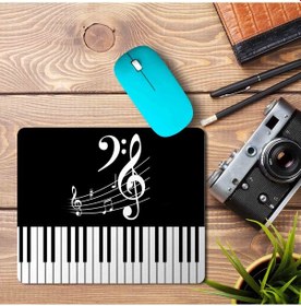 Resim Piyano Müzik Klavye Sol Anahtarı Baskılı Mouse Pad 