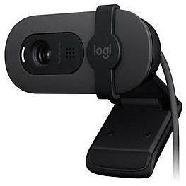 Resim LOGITECH BRİO 100 FULL HD 1080P GİZLİLİK KAPAKLI MİKROFONLU WEB KAMERASI - GRAFİT 960-001585 V-U0072 