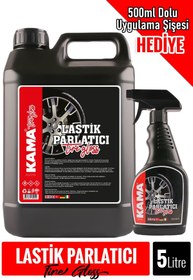 Resim AUTOKAMA Auto Kama Lastik Parlatıcı (TİRE GLOSS) 5kg 500ml Dolu Uygulama Şişesi Hediye 