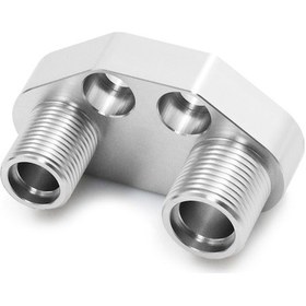 Resim Novahub Sanden Sd7b10 7176 İçin 6061 T6 Alüminyum Ac Kompresör Adaptör Bağlantısı - Parlak Gümüş Renk 