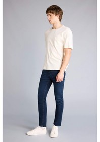 Resim DeFacto Carlo Skinny Fit Ekstra Dar Kalıp Normal Bel Ekstra Dar Paça Jean Pantolon B3620AX24SPNM83 