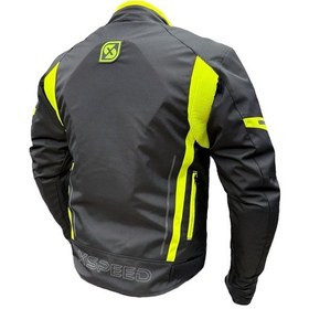 Resim Xspeed Zeus 4 Mevsimlik Korumalı Motosiklet Montu Yeni Sezon Siyah Neon 