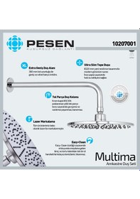 Resim Multima Ankstre Duş Sistemi - Krom 