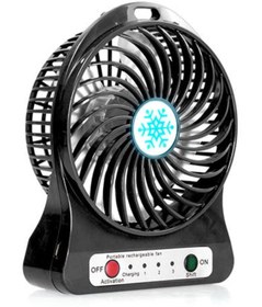 Resim Everest J24 F1 Siyah Şarjlı Taşınabilir Usb Fan Efn-501 