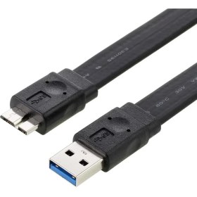 Resim Platoon Slim USB 3.0 Micro B Flat Veri ve Şarj Kablosu 3.0 Harddisk Kablosu 