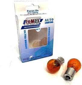 Resim FEMEX P21W BAU15S Sinyal Aydınlatma Naturel Turuncu 
