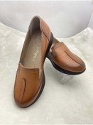 Resim ÇİĞDEM KUNDURA Çiğdem Taba Hakiki Deri Hafif Dolgu Topuk Anne Ayakkabısı (ARY) 