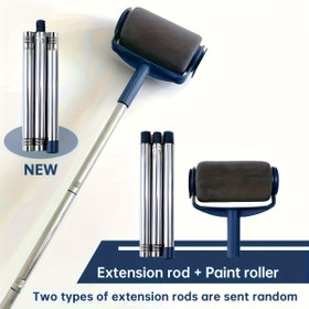 Resim 2 adet Büyük Kendinden Beslenen Boya Rulosu Seti - Latex ve Duvar Boyaları için Mükemmel, Düz ve Dengeleyici Bir Kaplama, Kullanımı Kolay, 7 İnç Rulo Boyutu, Metal ve Plastik Malzeme, Ev Yenileme için Dayanıklı Boya Uygulama Kiti 