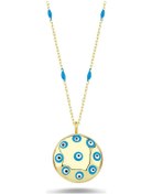 Resim Nazar Boncuklu Enamel Kolye (498185201) 