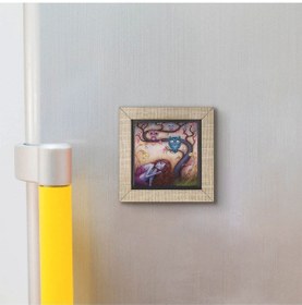 Resim Baykuşlar Ve Kız Baskılı Mdf Magnetkrg-165 