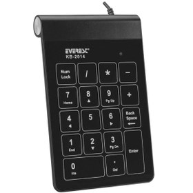 Resim Everest KB-2014 USB Numerik Klavye, Siyah 