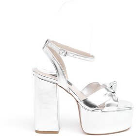 Resim Derinet Bilekten Bantlı Platformlu Kadın Topuklu Ayakkabı 