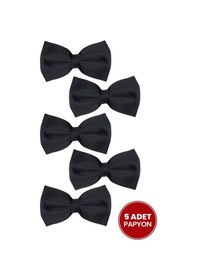 Resim Tudors 5'li Paket Siyah Erkek Papyon-33265 Siyah 