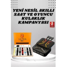 Resim Zero Land Sepetim Powerbank Kulaklık ve 7 Kordonlu Akıllı Saat Çoklu Şarj Girişi Bluetooth Bağlantılı 