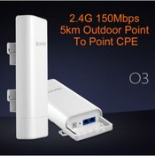 Resim Tenda O3 1p+poe 150mbps 2,4ghz, 5km 12dbi, Outdoor Cpe 