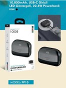 Resim Fulltech 10.000mAh, USB-C Girişli LED Göstergeli, 22.5W Powerbank 