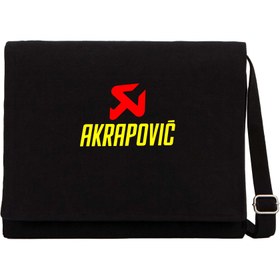 Resim Akrapovic Siyah Postacı Çantası - Siyah 