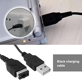 Resim Nintendo NDS/Gameboy Advance SP USB Şarj Kablosu ile Uyumlu 2 Adet USB Güç Şarj Kablosu Kablo Kablo Kablosu Siyah 