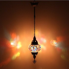 Resim Dekoratif MOZAİK GECE LAMBASI EL YAPIMI FAS TARZI LAMBA 