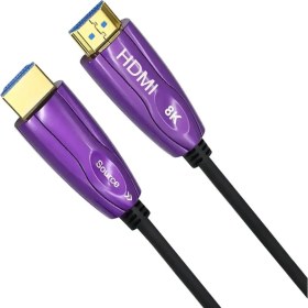 Resim Codegen (CPS8K150) 15MT 8k 60HZ HDMI 2.1 - Ethernet 48 Gbps Metal Başlık Aktif Fiber Optıc HDMI Kablo 