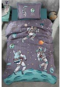 Resim Clasy Ranforce Tek Kişilik Yatak Örtüsü Seti Space 