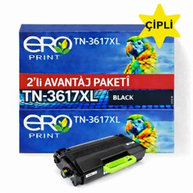 Resim Ero Print TN-3617XL / Brother MFC-L6910DN Çipli Muadil Toner - 2'li Avantaj Paket 