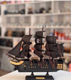Resim Ahşap Korsan Gemi 24 X 22 Cm 