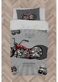 Resim Mekta Home Bebek Ve Çocuk Odası Motor Desenli Nevresim Takımı 